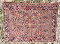 Vintage Heriz wool rug, 58" x 80"