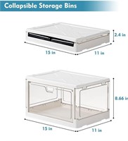 New 6-pack clear storage containers