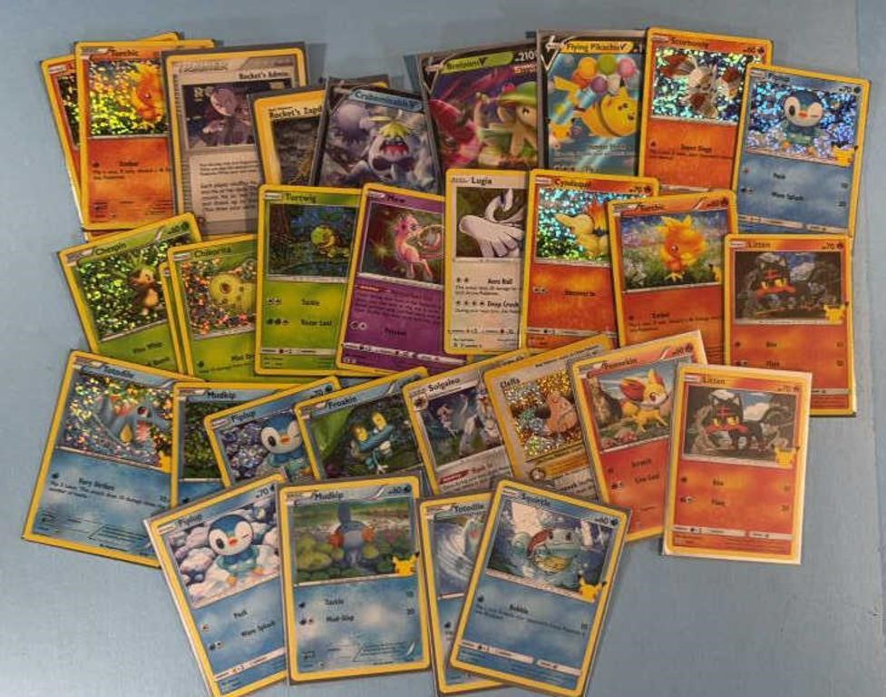 30-Modern Pokemon foil cards not researched