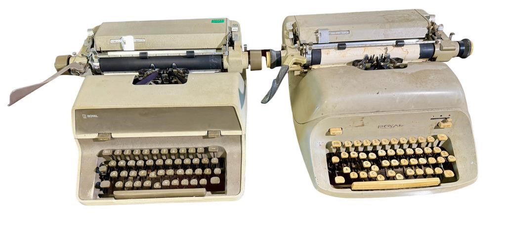 (2) Royal Typewriters used by Alfred Bester to