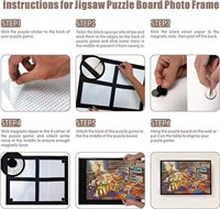 Lavievert 2 in 1 Adjustable Jigsaw Puzzle Board