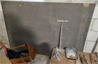 Peg Board, Hooks, Tool Box & Contents
