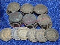 (36) Indian Head cents (loose)