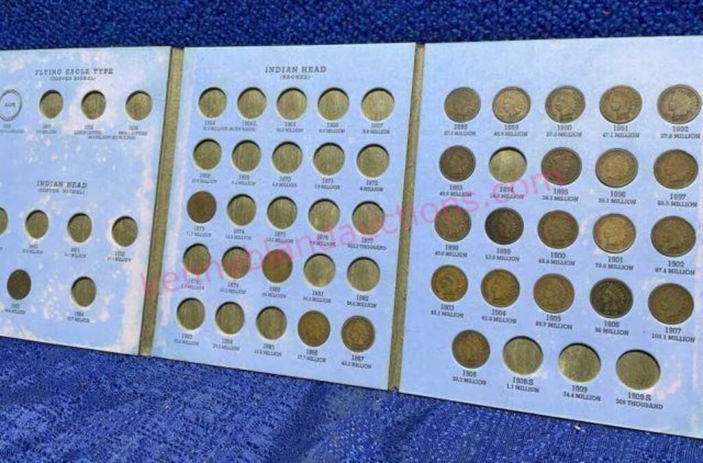 (25) Indian Head cents (in book)