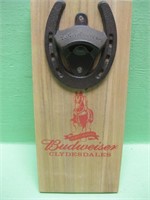 Budweiser Clydesdale Mounted Bottle Opener