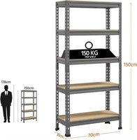 Yaheetech 5-Tier Metal Storage Shelves