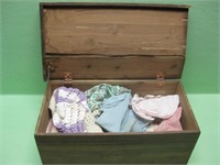 Vintage Doll Clothes In Cedar Box - See Info