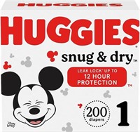 Huggies Snug & Dry Disposable Baby Diapers, Size t