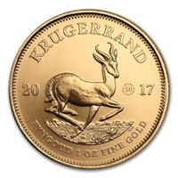 2017 South Africa 1oz Gold Krugerrand 50th Anniv.