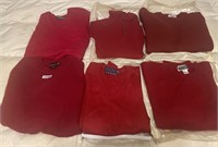 6 Red Cashmere Shetland Wool Sweaters Men XL L
