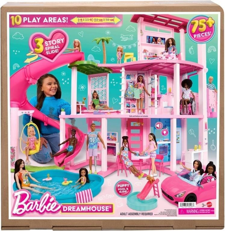 Barbie DreamHouse Doll House with 75+ Pieces