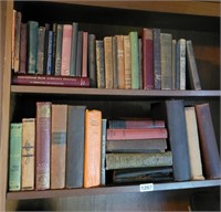 2 Shelves of Antique Books See pics Titles