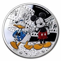 2023 3 Oz Silver $10 Donald Duck & Mickey Mouse