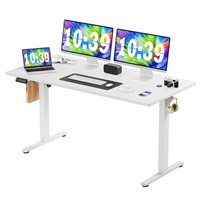 Electric Standing Desk - 63 x 24 inch Adjustable