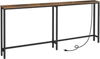 HOOBRO 70.9" Skinny Console Table with Charging