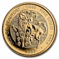 2023 Gb 1/4 Oz Gold The Yale Of Beaufort Bu
