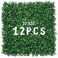 Decwin 12 Pieces 20” X 20” Artificial Hedge Boxwo