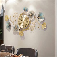 Mroinss Large Decorative Wall Clock, Light Luxury