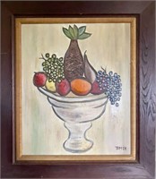 Pop Art "Fruit Bowl" still life, O/C, SLR TFM '59