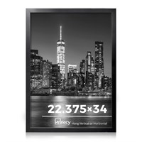 Annecy 22.375x34 Picture Frame Black(1 Pack), 22.