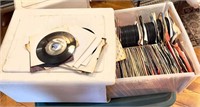File Box with 100's 45 rpm records