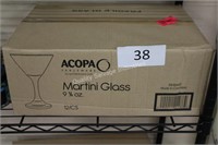 12- acopa martini glasses