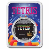 Tetris Rocket Launch 1 Oz Silver Colored Rnd