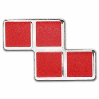 2023 Tetris Niue 1 Oz Silver $2 Z-tetrimino Red