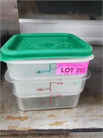 2QT POLY FOOD CONTAINER/LID