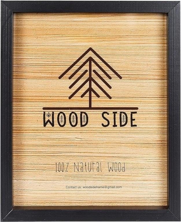 Black Wooden Picture Frame 11x17 - Natural Rustic