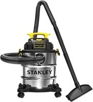 Stanley Wet/Dry Vacuum, 6 Gal, 4 HP, Stainless