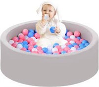 Foam Ball Pit For Toddlers With 200 Balls, Large