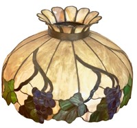 Leaded, stained glass light dome,