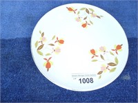(E3) Cake plate. Jewel Hall autumn leaf. 9-5/8".