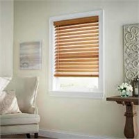 Chestnut Cordless Premium Faux Wood Blinds With