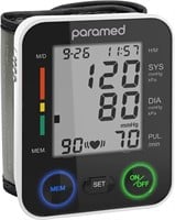 PARAMED Wrist Blood Pressure Monitor  90 Memory