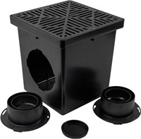 Nds Square Catch Basin Drain Kit With 2-opening