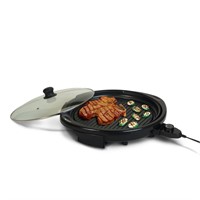 Gourmet 196 sq. In. Black Indoor Grill