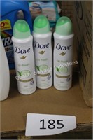 3- dove deodorant spray