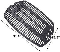 Uniflasy 7645 Cast Iron Cooking Grates for Weber