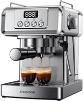 Shardor Espresso Machine 20 Bar With Milk Frother