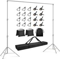Gltire Photo Backdrop Stand for Parties, 10x9.2ft