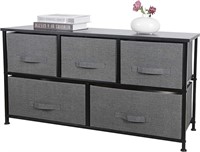 39" Fabric Dresser with 6 Drawers, Wide Dresser