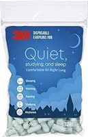 3m Disposable Earplugs For Quiet, Studying & Sleep