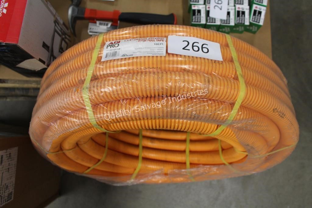 100’ orange raceway hose with tape
