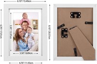 Giftgarden 4x6 Picture Frame Set of 3 White Wood