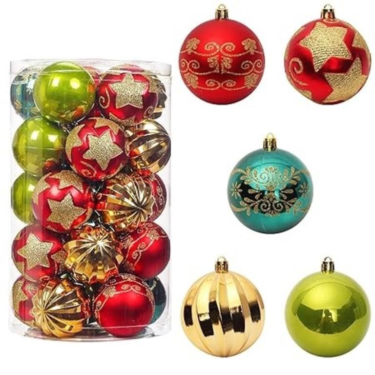 Christmas Ball Ornaments, 50pcs 3.16" Christmas