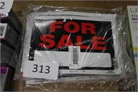 18- “for sale” signs