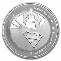 2023 Niue 1 Oz Silver Coin $2 Superman 85th Anniv.