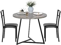Gaomon Round Dining Table Set For 2, Modern